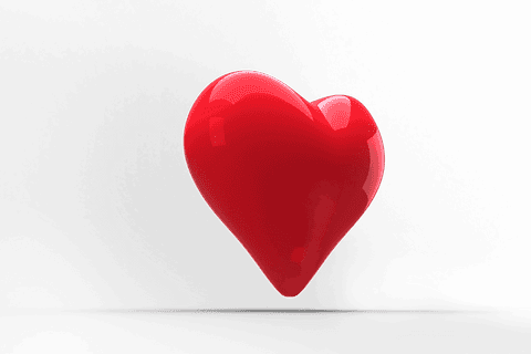Glossy Red Heart Render on Transparent Background - Download Free Stock Videos Pikwizard.com