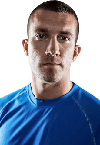 Transparent Confident Rugby Player Over White Background