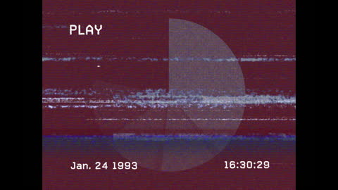 Retro VHS Static and Glitch Effect Screen Display