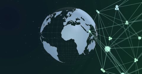 Global Digital Connectivity with Media Icons and Grid Lines - Download Free Stock Images Pikwizard.com