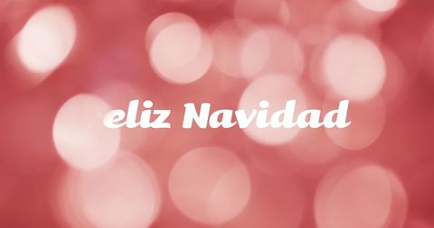 Feliz Navidad Text on Red Light Bokeh Background - Download Free Stock Images Pikwizard.com