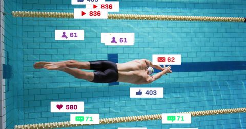 Swimmer Insights Competing with Social Media
