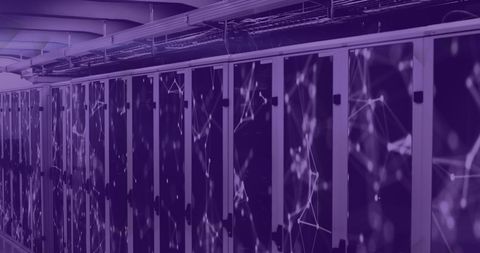 Network Connections and Data Processing in Computer Servers - Download Free Stock Images Pikwizard.com