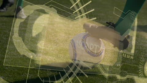 Digital Data Overlay on Soccer Game