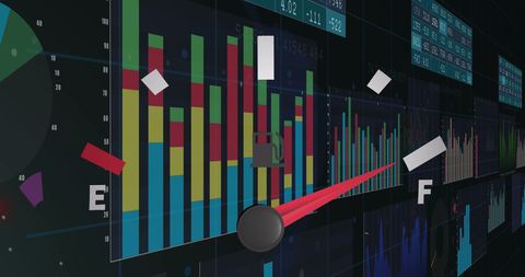 Data Analysis on Fuel Gauge Concept Background - Download Free Stock Images Pikwizard.com