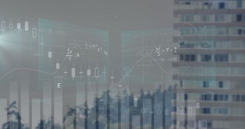 Data Processing Visual Over Urban Cityscape - Download Free Stock Images Pikwizard.com