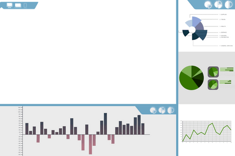 digital transparent interface featuring financial charts and graphs - Download Free Stock Videos Pikwizard.com