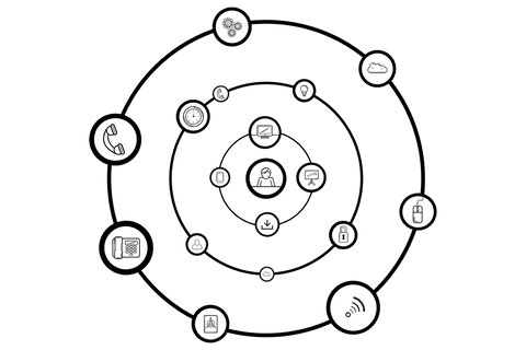digital circle icons on transparent background of technology elements - Download Free Stock Videos Pikwizard.com