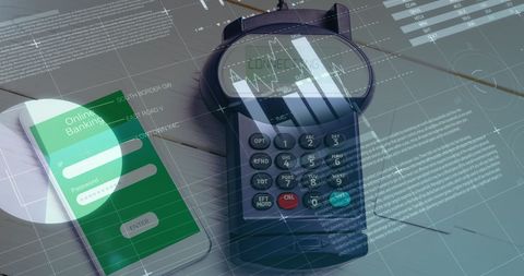 Digital Payment Security and Global Financial Data overlay - Download Free Stock Images Pikwizard.com