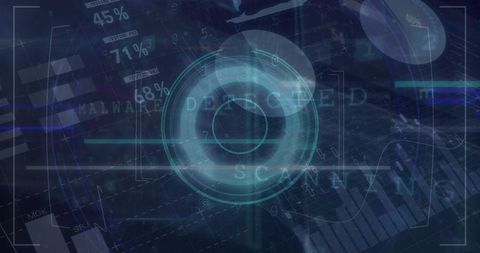 Futuristic Digital Interface with Malware Detection Alerts - Download Free Stock Images Pikwizard.com