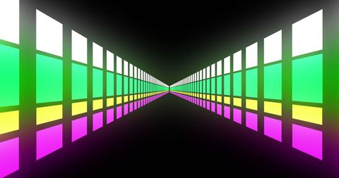 Vibrant Neon Grid Symmetry in Perspective Depth - Download Free Stock Images Pikwizard.com
