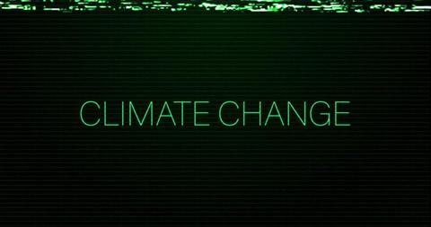 Digital Interference Climate Change Text on Black Background - Download Free Stock Images Pikwizard.com