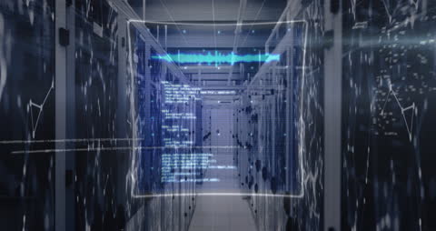 Dynamic Visualization of Data Processing in a Modern Server Room
