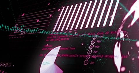 Abstract Statistical Data with Graphs on Dark Background - Download Free Stock Images Pikwizard.com
