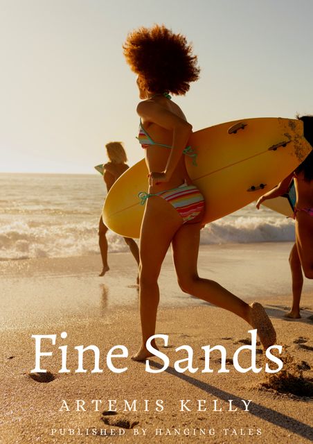 Composite of fine sands artemis kelly text over biracial woman on beach - Download Free Stock Videos Pikwizard.com