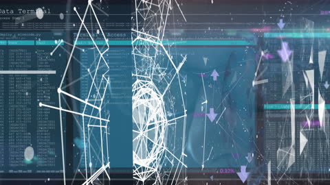 Digital Network Animation with Data Processing Elements