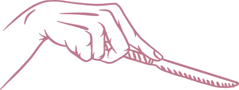 Elegant Line Art Hand Holding Serrated Knife on Transparent Background - Download Free Stock Videos Pikwizard.com