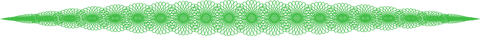 ornamental green line featuring rosettes seamlessly blends into any transparent background. ideal for adding artistic elements to digital design work, mockups, and creative projects. perfect for enhancing invitations, brochures, and web design.
