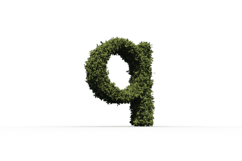 Transparent Digital Grass Letter Q Isolated Nature Illustration - Download Free Stock Videos Pikwizard.com