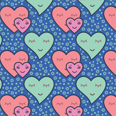 Cute Emoji Hearts Seamless Pattern on Transparent Background - Download Free Stock Videos Pikwizard.com