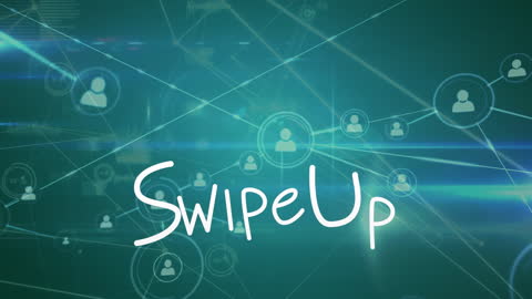 Interactive Swipe Up Gesture with Network Graphics