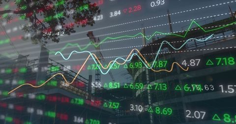Dynamic Stock Market and Technology Integration with Construction - Download Free Stock Images Pikwizard.com