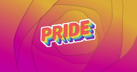 vibrant pride text with gradient background - Download Free Stock Images Pikwizard.com