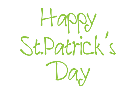 Happy St. Patrick's Day Green Text Illustration Transparent Background - Download Free Stock Videos Pikwizard.com