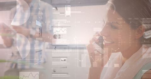 Woman Analyzing Financial Data on Smartphone - Download Free Stock Images Pikwizard.com