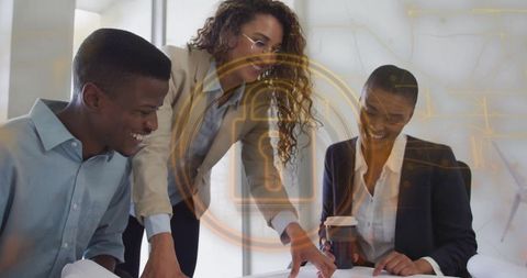 African descent professionals collaboration in modern meeting room