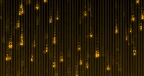 Futuristic Binary Code Display with Orange Glow - Download Free Stock Images Pikwizard.com