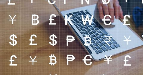 Digital Finance and Currency Exchange Concept on Laptop - Download Free Stock Images Pikwizard.com