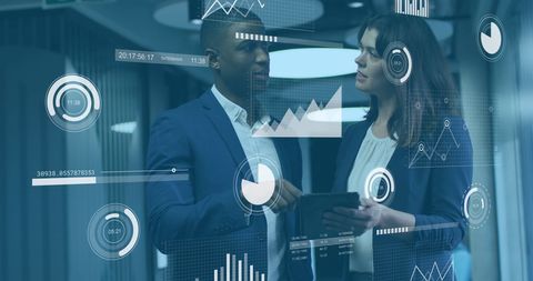 Business Executives Analyzing Digital Data - Download Free Stock Images Pikwizard.com