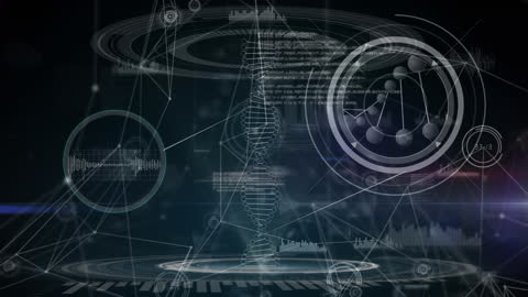 Futuristic DNA Science Molecular Technology Interface