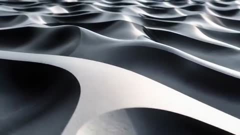 Abstract Sand Dune Patterns Grazing Sunlight