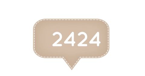 Notification Alert Speech Bubble with Number - Download Free Stock Images Pikwizard.com