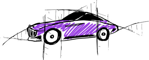 Purple Car Illustration on Transparent Background - Download Free Stock Videos Pikwizard.com