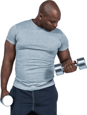 transparent fit man exercising with stylish dumbbells - Download Free Stock Videos Pikwizard.com