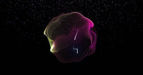 abstract digital network sphere over starry background - Download Free Stock Images Pikwizard.com