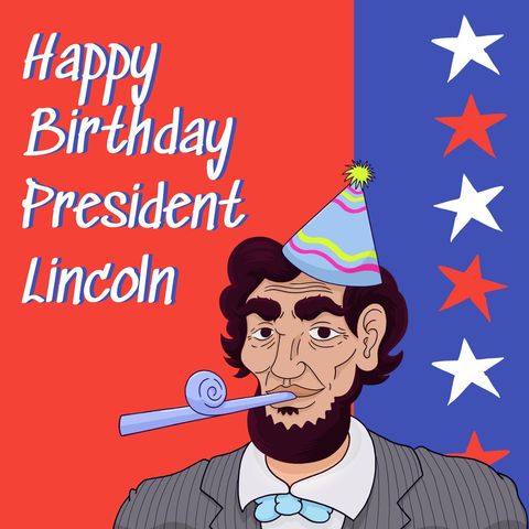 fun abraham lincoln birthday celebration with party hat - Download Free Stock Templates Pikwizard.com