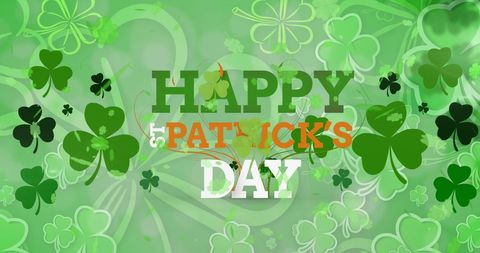 Bright St. Patrick's Day Celebration with Shamrocks - Download Free Stock Images Pikwizard.com