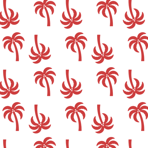seamless red palm trees pattern on transparent background - Download Free Stock Videos Pikwizard.com