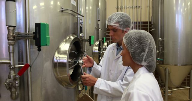 Scientists Conducting Quality Control in Industrial Facility - Download Free Stock Images Pikwizard.com