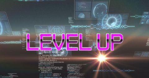 Futuristic Level Up in Digital Interface Design - Download Free Stock Images Pikwizard.com