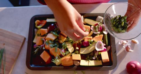 Preparing Fresh Vegetable Meal with African American Woman's Hands - Download Free Stock Images Pikwizard.com