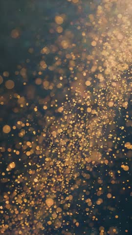 Sunlight Filtering Through Trees Lifting Golden Dust and Glowing Particles Vertical Video