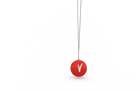 suspended red ball on transparent background with realistic reflection - Download Free Stock Videos Pikwizard.com