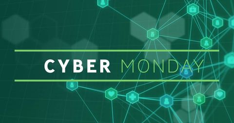 Cyber Monday Digital Network Interface Illustration - Download Free Stock Images Pikwizard.com