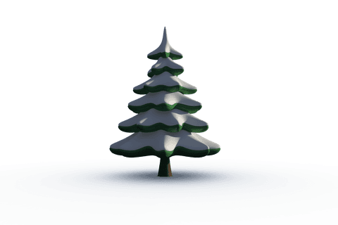 Transparent Snowy Christmas Tree on White Background - Download Free Stock Videos Pikwizard.com