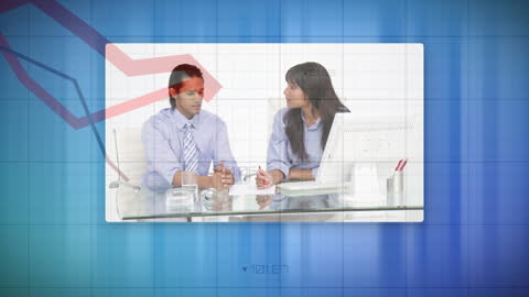 Diverse Colleagues Analyzing Financial Data Together